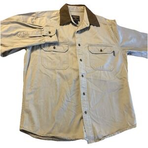 Woolrich‎ Cargo Tan Utility Jacket Fishing Hiking Outdoor Coat Mens Size M